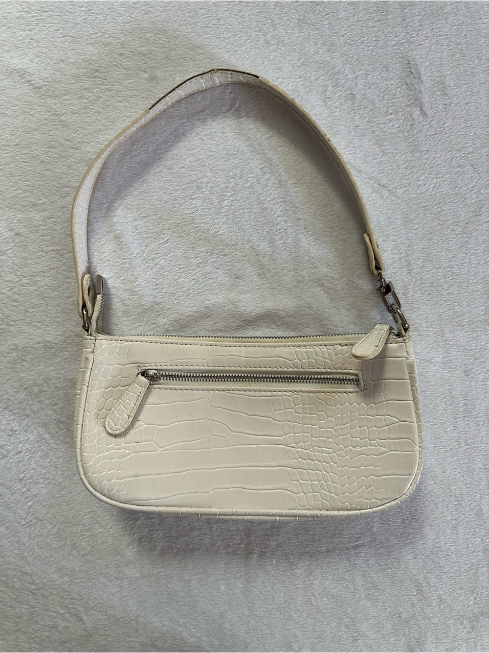 Crocodile Embossed Shoulder Bag in White Small Purse Handbag Amazon Loiral - Picture 3 of 16